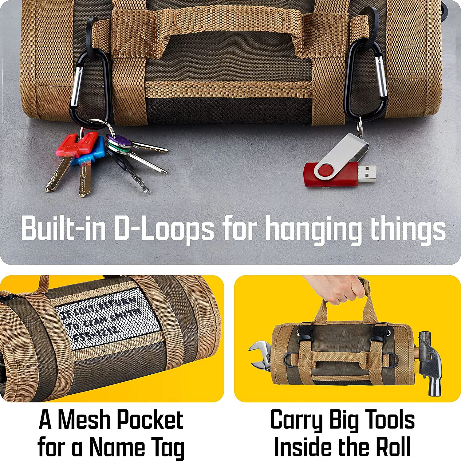 Multi-Purpose Roll Up Tool Bag