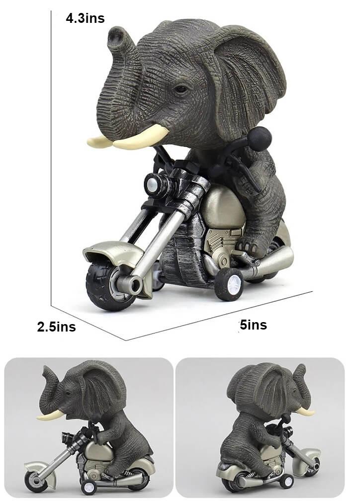 Elephant Rider Friction Car size