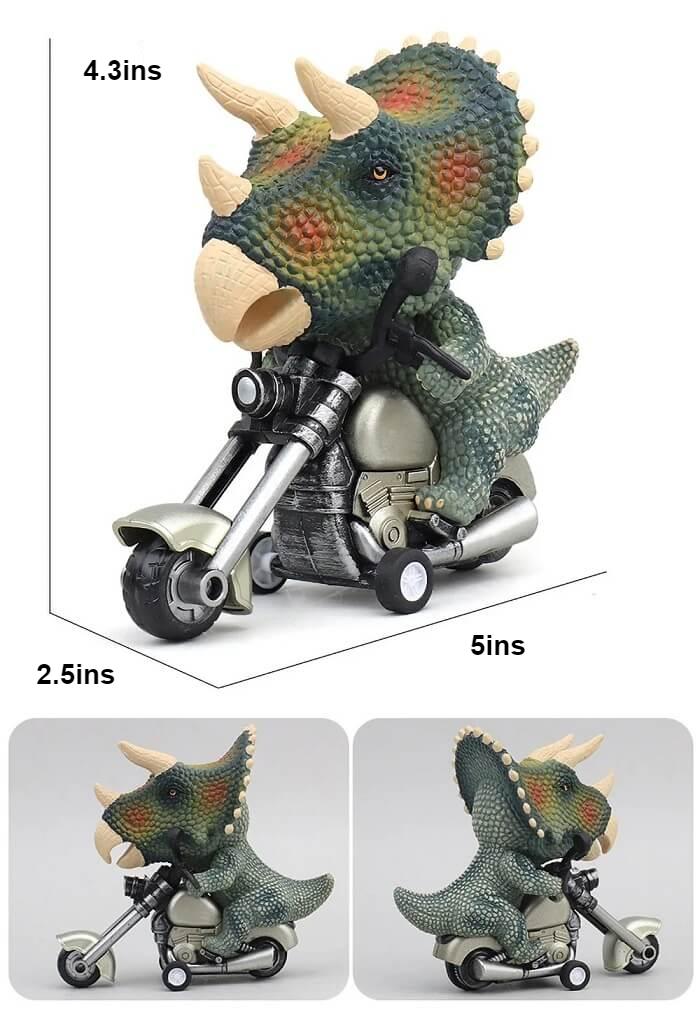 Friction Car Triceratops Rider